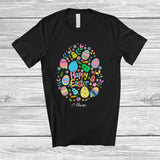 MacnyStore - Personalized Happy Easter; Lovely Custom Name Guitar Easter Egg Shape; Musical Instruments T-Shirt