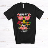 MacnyStore - Personalized Happy Mother's Day; Lovely Groovy Custom Name Mom Sunglasses; Family T-Shirt