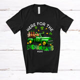 MacnyStore - Personalized Here For Shenanigans; Lovely St. Patrick's Day Leprechaun Truck; Custom Name Chicken T-Shirt