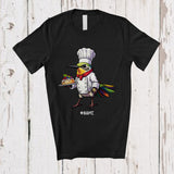 MacnyStore - Personalized Hummingbird Chef Cook Cooking; Lovely Custom Name Lunch Lady Chef Animal T-Shirt