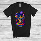 MacnyStore - Personalized Hummingbird Sunglasses Disco Playing Rock Guitar; Amusing Custom Name Guitarist Music T-Shirt