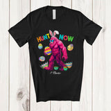 MacnyStore - Personalized Hunt Now; Awesome Easter Bunny Bigfoot Sunglasses Hunting Eggs; Family T-Shirt