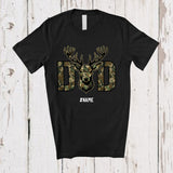 MacnyStore - Personalized Hunter Dad; Amusing Father's Day Custom Name Hunting Deer; Proud Family T-Shirt