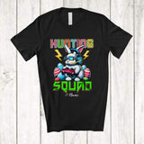 MacnyStore - Personalized Hunting Squad; Amazing Easter Bunny Gaming; Custom Name Gamer Egg Hunting T-Shirt