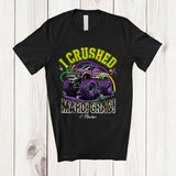 MacnyStore - Personalized I Crushed Mardi Gras; Amazing Custom Name Boys Monster Truck; Beads Parades T-Shirt
