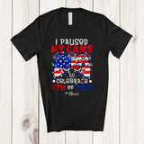 MacnyStore - Personalized I Paused My Game to Celebrate 4th Of July; Cheerful Custom Name Gaming Gamer T-Shirt