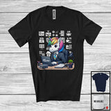 MacnyStore - Personalized IT Manager Unicorn; Adorable Custom Name IT Manager; Worker Unicorn Careers T-Shirt