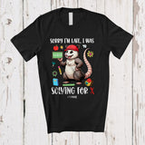 MacnyStore - Personalized I'm Late Solving For X; Joyful Back To School Custom Name Math Opossum Teacher T-Shirt