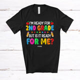 MacnyStore - Personalized I'm Ready For 2nd Grade; Amusing Back To School Custom Name Teachers Student T-Shirt