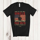 MacnyStore - Personalized I'm a Dad Uncle Police Officer; Amazing Father's Day Custom Name Family T-Shirt