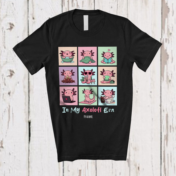 MacnyStore - Personalized In My Axolotl Era; Joyful Axolotl Activities; Custom Name Girls Women Family T-Shirt