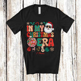 MacnyStore - Personalized In My Christmas Era; Amusing Custom Name Friends Family; Groovy Santa T-Shirt