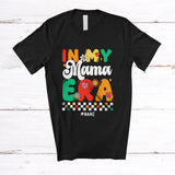 MacnyStore - Personalized In My Mama Era; Adorable Mother's Day Groovy Retro; Custom Name Family T-Shirt