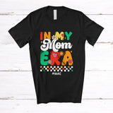 MacnyStore - Personalized In My Mom Era; Adorable Mother's Day Groovy Retro; Custom Name Family T-Shirt