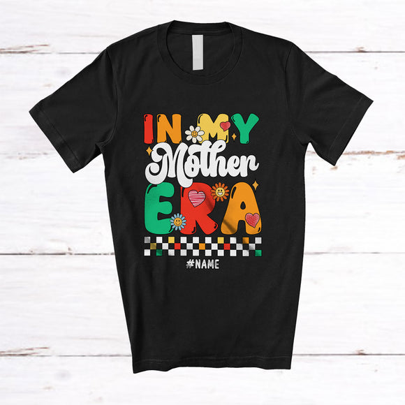 MacnyStore - Personalized In My Mother Era; Adorable Mother's Day Groovy Retro; Custom Name Family T-Shirt