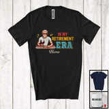 MacnyStore - Personalized In My Retirement Era, Cheerful Custom Name Men Drinking Wine, Family Group T-Shirt
