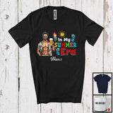 MacnyStore - Personalized In My Summer Era, Happy Summer Vacation Custom Name Men Sunglasses, Drinking Beer T-Shirt