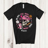 MacnyStore - Personalized In My Tee Ball Mom Era; Joyful Mother's Day Custom Name Skeleton Baseball Player T-Shirt