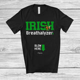 MacnyStore - Personalized Irish Breathalyzer; Joyful St. Patrick's Day Pub; Custom Name Drinking Leprechaun T-Shirt