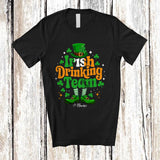 MacnyStore - Personalized Irish Drinking Team; Amusing St. Patrick's Day Leprechaun; Custom Name Drunker T-Shirt
