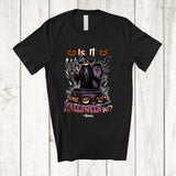 MacnyStore - Personalized Is It Halloween Yet; Creepy Custom Name Skeleton Pumpkin Death; Family T-Shirt
