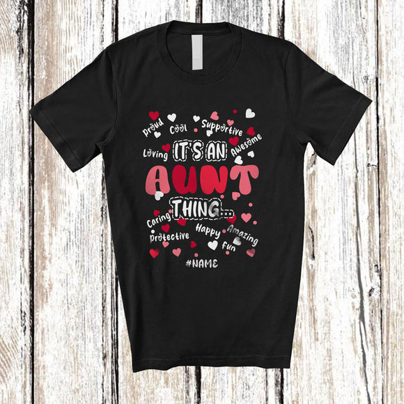 MacnyStore - Personalized It's Aunt Thing; Adorable Mother's Day Custom Name Family Women; Hearts T-Shirt