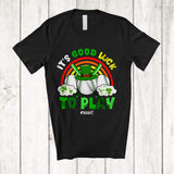 MacnyStore - Personalized It's Good Luck to Play; Amazing St. Patrick's Day Rainbow Custom Name Baseball Player T-Shirt