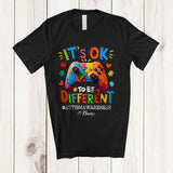 MacnyStore - Personalized It's Ok To Be Different; Lovely Autism Custom Name Puzzle Game Controller; Gamer T-Shirt