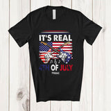 MacnyStore - Personalized It's Real 4th of July; Joyful Custom Name Player Guitar Tools; US Flag Patriotic T-Shirt