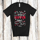 MacnyStore - Personalized It's Sister Thing; Adorable Mother's Day Custom Name Family Women; Hearts T-Shirt