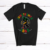 MacnyStore - Personalized Juneteenth 1865; Awesome Black History Bigfoot 1865; Custom Name Afro African T-Shirt