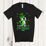 MacnyStore - Personalized Kiss Me I'm Irish; Adorable St. Patrick's Day Custom Name Cat; Family T-Shirt