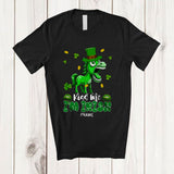 MacnyStore - Personalized Kiss Me I'm Irish; Adorable St. Patrick's Day Custom Name Horse; Family T-Shirt