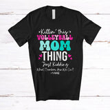 MacnyStore - Personalized Killin' This Volleyball Mom; Humorous Mother's Day Hearts Volleyball; Custom Name Player T-Shirt