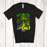 MacnyStore - Personalized Kiss Me I Fart Gold; Humorous St. Patrick's Day Custom Name Duck; Irish Shamrocks T-Shirt