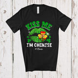 MacnyStore - Personalized Kiss me I'm Spanish; Amazing St. Patrick's Day Lips; Custom Name Spanish Flag Family T-Shirt