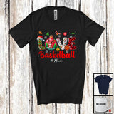 MacnyStore - Personalized LOVE Basketball; Amazing Christmas Plaid Ornament; Custom Name Basketball Player T-Shirt