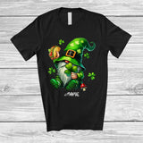 MacnyStore - Personalized Leprechaun Gnome Eat Taco; Happy St. Patrick's Day Custom Name Food Lover T-Shirt
