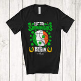 MacnyStore - Personalized Let Shenanigans Begin; Joyful St. Patrick's Day Irish; Custom Name Bocce Ball Player T-Shirt