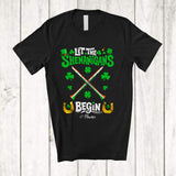 MacnyStore - Personalized Let Shenanigans Begin; Joyful St. Patrick's Day Irish; Custom Name Clarinet Player T-Shirt