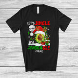 MacnyStore - Personalized Let's Jingle And Avocagle; Humorous Christmas Santa Avocado; Custom Name Family T-Shirt