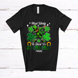 MacnyStore - Personalized Likely To Start The Shenanigans; Joyful St. Patrick's Day Custom Name Dabbing Leprechaun T-Shirt