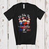 MacnyStore - Personalized Lit Like The 4th of July; Funny Three Rum Glasses Drinking Patriotic Lover T-Shirt