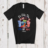 MacnyStore - Personalized Lit Like The 4th of July; Funny Three Tequila Glasses Drinking Patriotic Lover T-Shirt