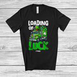 MacnyStore - Personalized Loading Of Luck; Fantastic St. Patrick's Day Custom Name Truck Driver; Shamrock T-Shirt