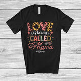 MacnyStore - Personalized Love Is Being Called Mama; Proud Mother's Day Leopard; Custom Name Family T-Shirt