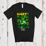 MacnyStore - Personalized Lucky Little Volleyball; Lovely St. Patrick's Day Custom Name Volleyball Leprechaun Sport T-Shirt