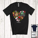 MacnyStore - Personalized Lunch Lady Tools Christmas Heart Shape; Amazing Custom Name Lunch Lady; Jobs T-Shirt