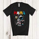 MacnyStore - Personalized Mama; Wonderful Mother's Day Astronaut Space; Custom Name Family Group T-Shirt