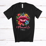 MacnyStore - Personalized Mamalife; Amazing Mother's Day Leopard Lips Flowers; Custom Name Family T-Shirt